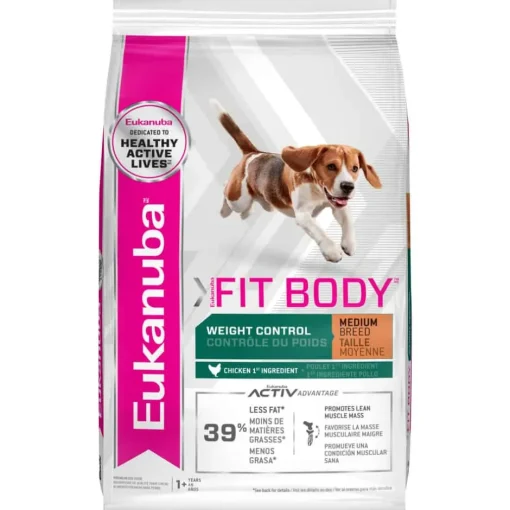 Fashion Eukanuba Fit Body Weight Control Medium Breed Dry Dog Food