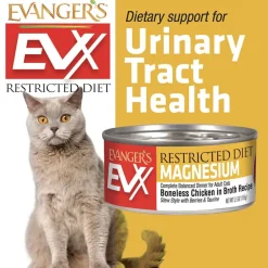 Hot Evangers EVX Restricted Diet Controlled Magnesium Boneless Chicken Recipe Wet Cat Food