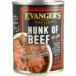 Online Evangers Hand Packed Hunk of Beef Canned Dog Food