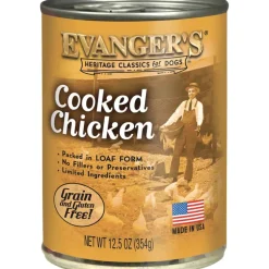 Hot Evangers Heritage Classic Cooked Chicken Canned Dog Food
