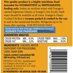 Hot Evangers Heritage Classic Cooked Chicken Canned Dog Food