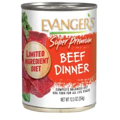 Hot Evangers Evanger's Super Premium Beef Dinner Canned Dog Food