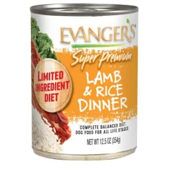 Hot Evangers Super Premium Lamb and Rice Canned Dog Food