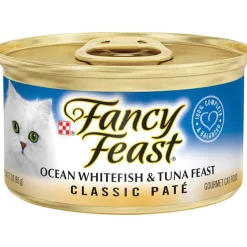 Online Fancy Feast Classic Pate Ocean Whitefish & Tuna Feast Wet Cat Food