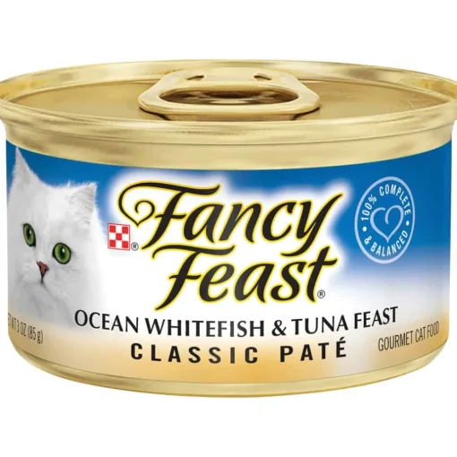 Online Fancy Feast Classic Pate Ocean Whitefish & Tuna Feast Wet Cat Food