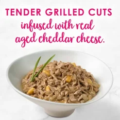 Hot Fancy Feast Delights Grilled Chicken & Cheddar Cheese Feast Wet Cat Food