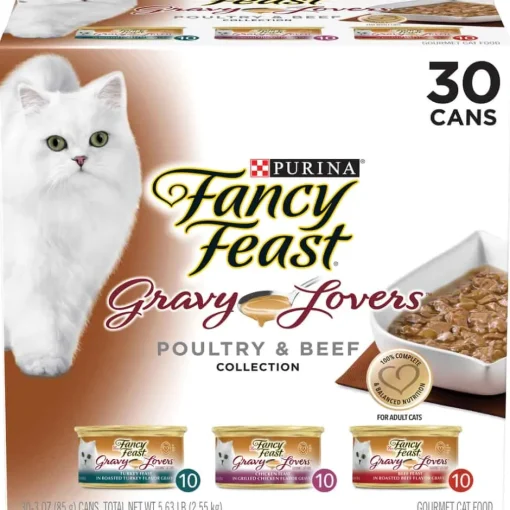 Fashion Fancy Feast Gravy Lovers Poultry & Beef Feast Variety Pack Wet Cat Food