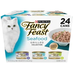 Outlet Fancy Feast Grilled Seafood Variety Pack Wet Cat Food