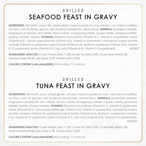 Outlet Fancy Feast Grilled Seafood Variety Pack Wet Cat Food