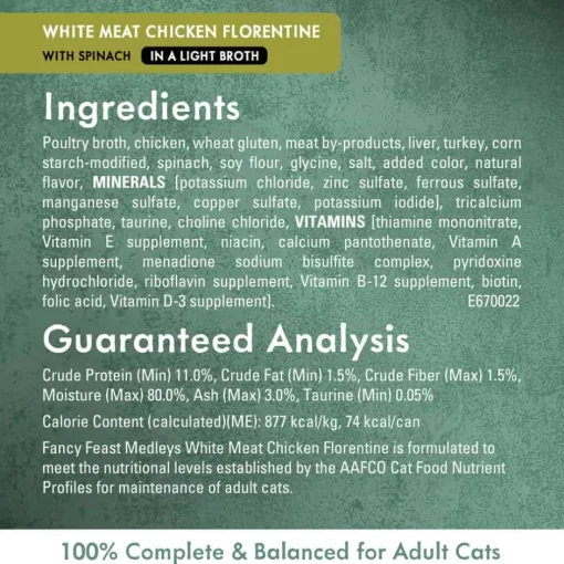 Hot Fancy Feast Medleys Florentine Variety Pack Wet Cat Food