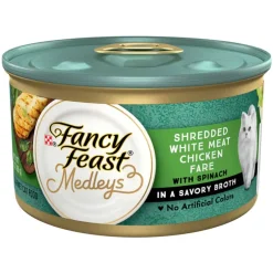 Discount Fancy Feast Medleys Shredded White Meat Chicken Fare Wet Cat Food