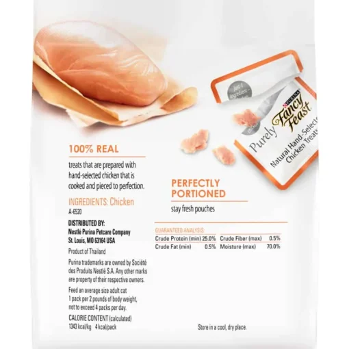 New Fancy Feast Purely Natural Hand-Selected Chicken Cat Treats