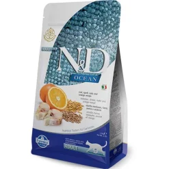 Sale Farmina N&D Ocean Adult Cod, Spelt, Oats & Orange Dry Cat Food