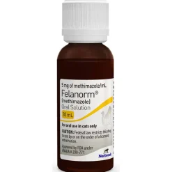 Hot Felanorm (methimazole) Oral Solution 5 mg/mL