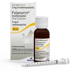 Hot Felanorm (methimazole) Oral Solution 5 mg/mL
