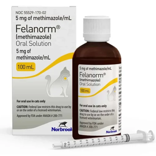 Hot Felanorm (methimazole) Oral Solution 5 mg/mL