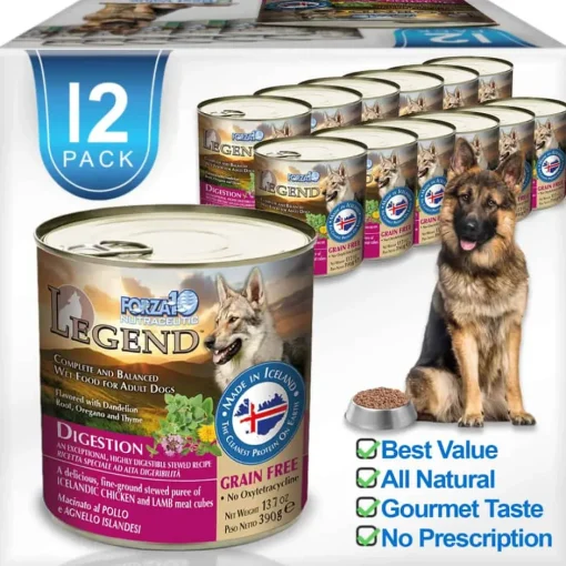 Hot Forza10 Nutraceutic Legend Digestion Icelandic Chicken & Lamb Recipe Grain Free Wet Dog Food