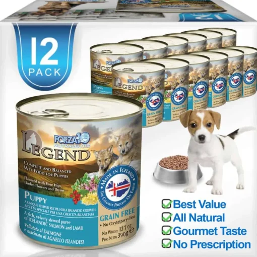 Outlet Forza10 Nutraceutic Legend Puppy Icelandic Salmon & Lamb Recipe Grain Free Wet Dog Food