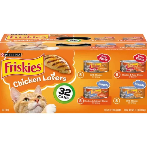 Discount Purina Friskies Friskies Chicken Lovers Variety Pack Wet Cat Food 32 Cans
