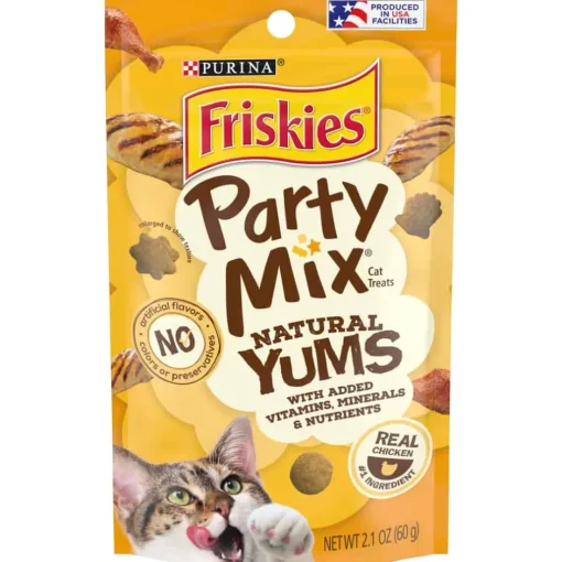 Sale Purina Friskies Friskies Party Mix Natural Yums with Real Chicken Cat Treats