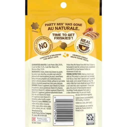 Sale Purina Friskies Friskies Party Mix Natural Yums with Real Chicken Cat Treats