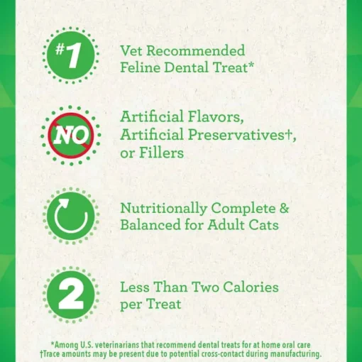 Outlet Greenies Adult Dental Cat Treats Savory Salmon Flavor