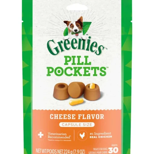 Online Greenies Cheese Flavored Pill Pockets for Dogs Capsule Size
