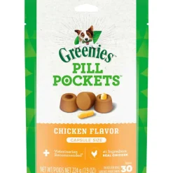 Online Greenies Pill Pockets Capsule Size Natural Chicken Flavored Dog Treats