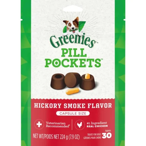 Sale Greenies Pill Pockets Capsule Size Natural Hickory Smoke Flavored Dog Treats