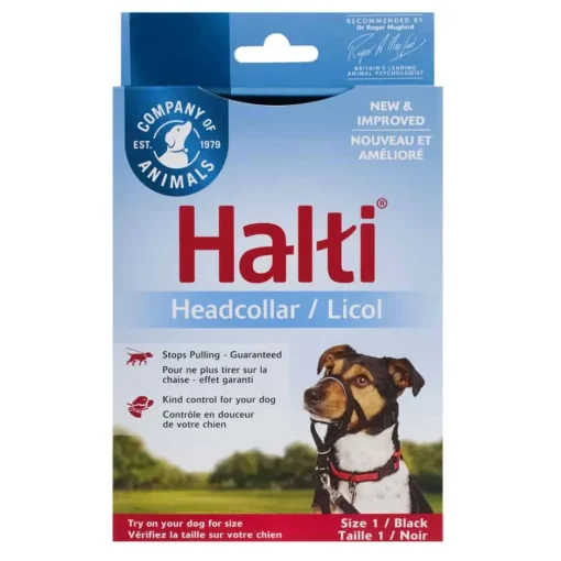 Outlet Halti Headcollar No Pull Dog Head Collar Black