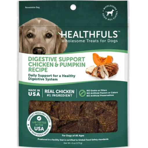 Online Healthfuls Digestive Support Chicken & Pumpkin Recipe Dog Treats