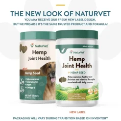 New NaturVet Hemp Joint Health Soft Chews