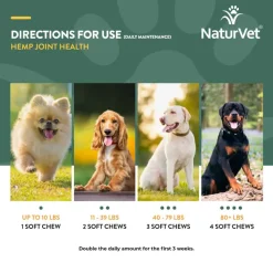New NaturVet Hemp Joint Health Soft Chews