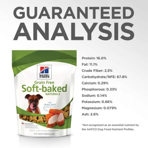 Online Hill's Treats Hill's Grain Free Soft-Baked Naturals with Chicken & Carrots Dog Treats