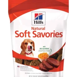 New Hill's Treats Hill's Natural Soft Savories Beef & Cheddar Dog Treats