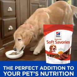 New Hill's Treats Hill's Natural Soft Savories Beef & Cheddar Dog Treats