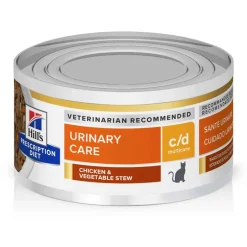 Discount Hill's Prescription Diet c/d Multicare Urinary Care Chicken & Vegetable Stew Wet Cat Food