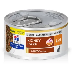 Clearance Hill's Prescription Diet k/d Kidney Care Chicken & Vegetable Stew Wet Cat Food