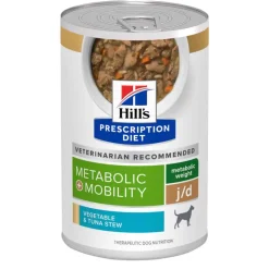 Online Hill's Prescription Diet Metabolic + j/d Mobility Care Vegetable & Tuna Stew Wet Dog Food