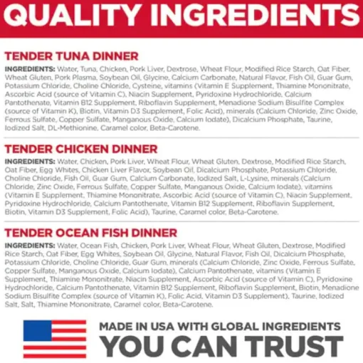 Fashion Hill's Science Diet Adult Tender Dinner Variety Pack Tuna, Chicken, & Ocean Fish Wet Cat Food