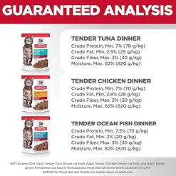 Fashion Hill's Science Diet Adult Tender Dinner Variety Pack Tuna, Chicken, & Ocean Fish Wet Cat Food