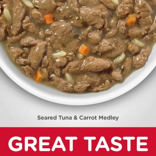 New Hill's Science Diet Adult Healthy Cuisine Seared Tuna & Carrot Medley Wet Cat Food
