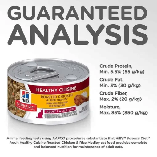Sale Hill's Science Diet Adult Healthy Cuisine Roasted Chicken & Rice Medley Wet Cat Food
