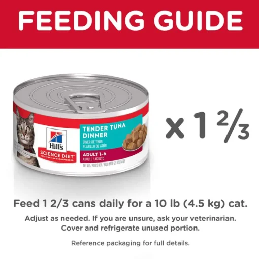 Clearance Hill's Science Diet Adult Tender Tuna Dinner Wet Cat Food