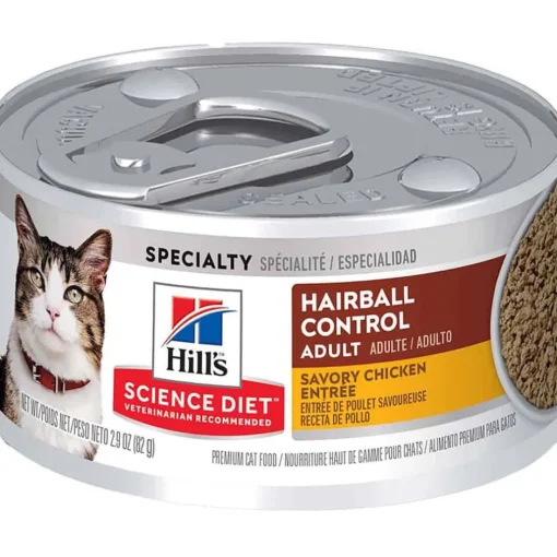 Discount Hill's Science Diet Adult Hairball Control Savory Chicken Entree Wet Cat Food