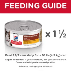 Discount Hill's Science Diet Adult Hairball Control Savory Chicken Entree Wet Cat Food