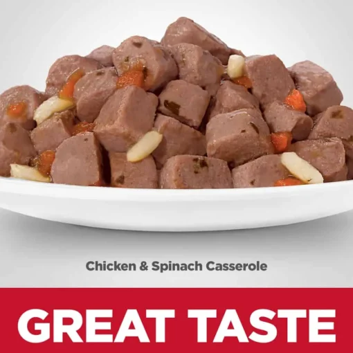 New Hill's Science Diet Adult Chicken & Spinach Casserole Wet Cat Food Pouches
