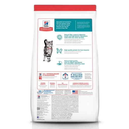 Outlet Hill's Science Diet Adult Indoor Chicken Recipe Dry Cat Food