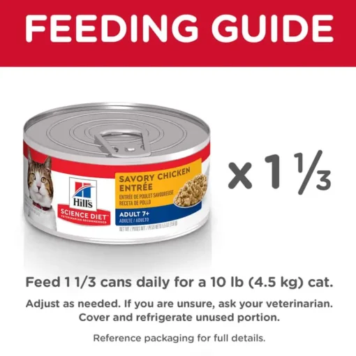 Sale Hill's Science Diet Adult 7+ Savory Chicken Entree Wet Cat Food