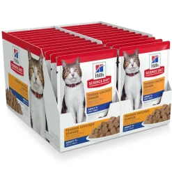 Hot Hill's Science Diet Adult 7+ Tender Chicken Dinner Wet Cat Food Pouches